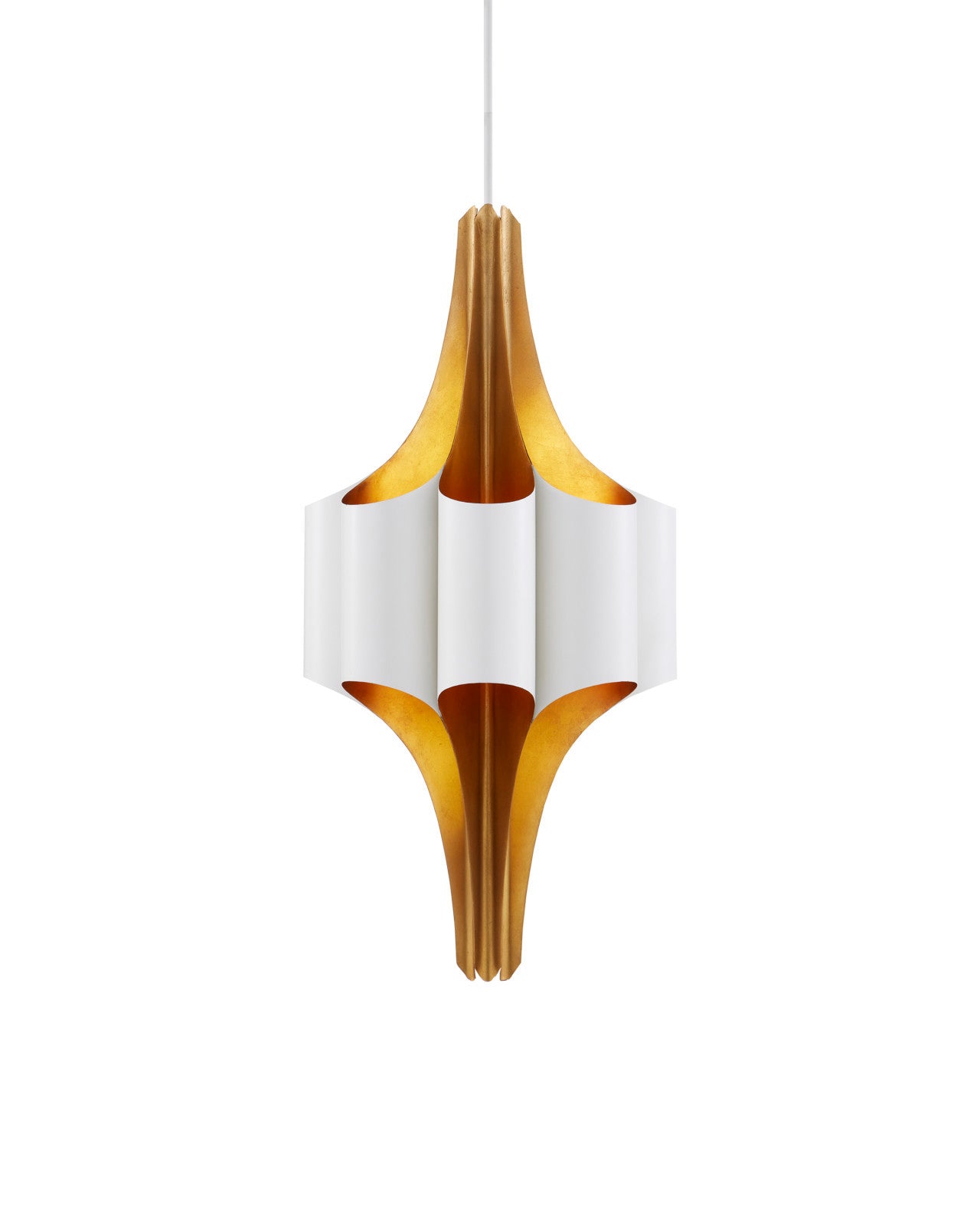 Concordia White & Gold Chandelier